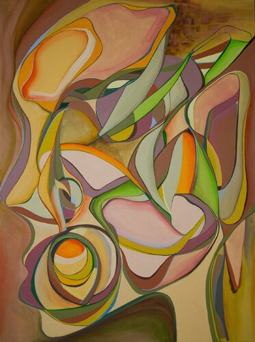 Fruitful thoughts van Olja Mesec, Schilderij te koop op Singulart