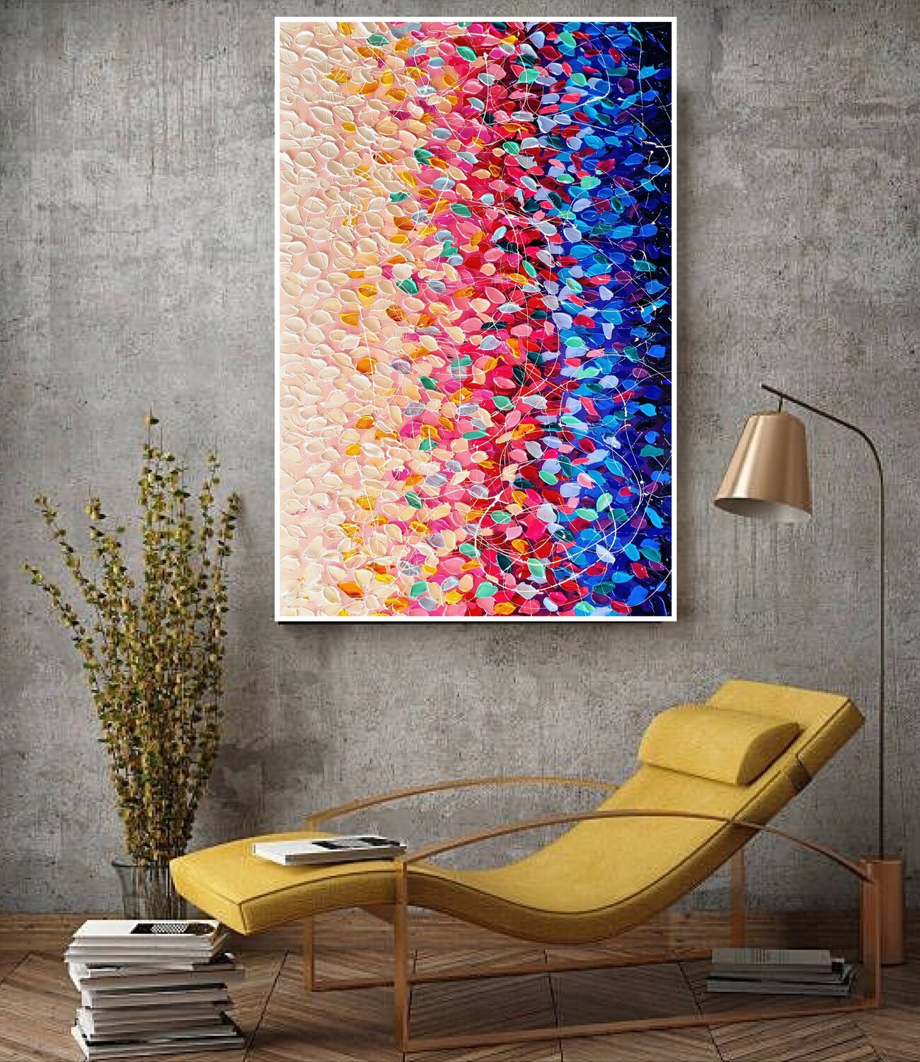 Colorful emotion - colorful abstract painting by Aliaksandra