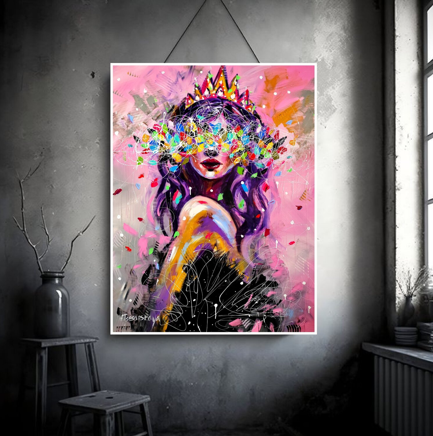 アート・デザイン・音楽 The Allure of Women Andy Warhol Vintage 1985 Pop Art Lithograph Print Hand