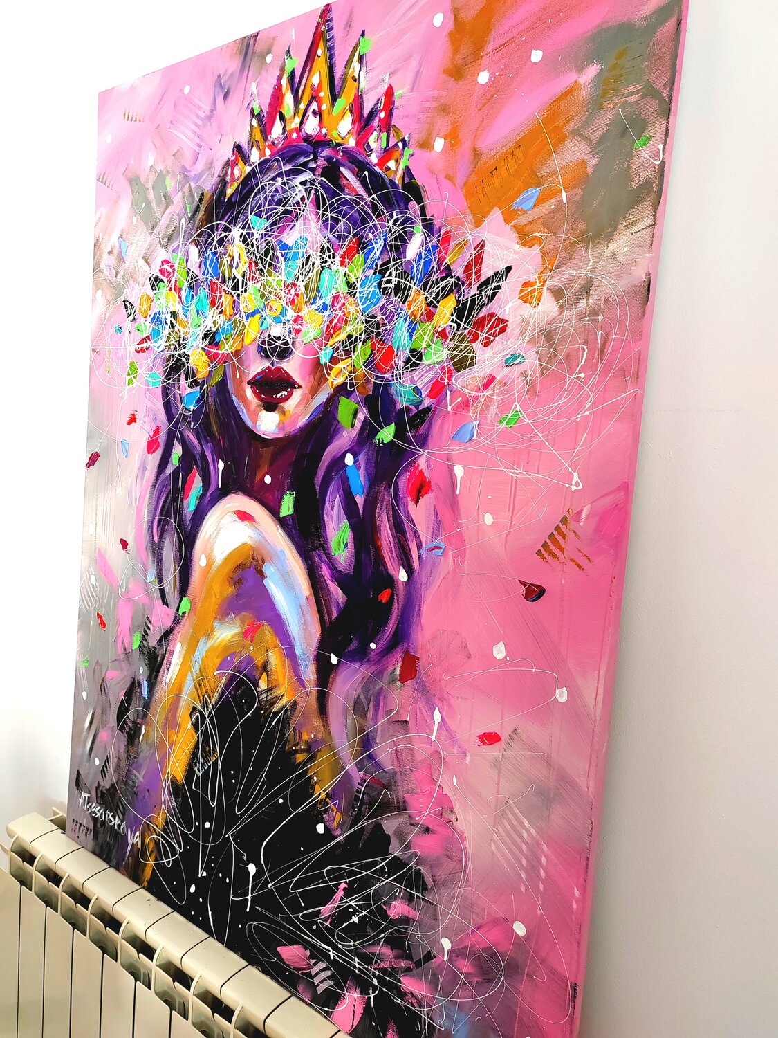 You're the queen - colorful portrait woman by Aliaksandra