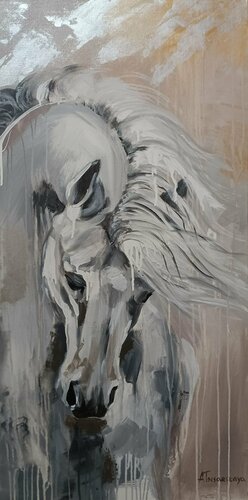 The free horse van Aliaksandra Tsesarskaya, Schilderij te koop op Singulart