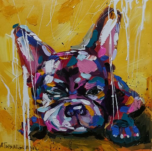 Happy van Aliaksandra Tsesarskaya, Schilderij te koop op Singulart