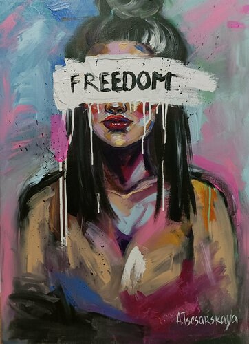 Freedom van Aliaksandra Tsesarskaya, Schilderij te koop op Singulart