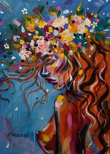 Soul of woman von Aliaksandra Tsesarskaya, Malerei kaufen auf Singulart