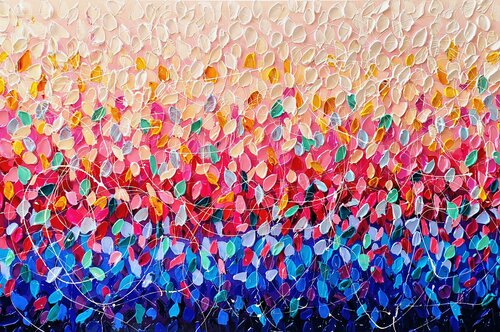 独特の上品 Colorful emotion - colorful abstract painting by Aliaksandra 絵画