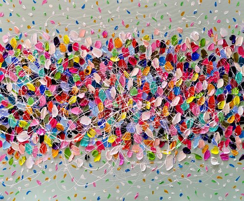 Color yuor life - colorful abstract painting Aliaksandra Tsesarskaya