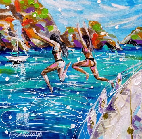 Summer in bora bora - colorful seascape Aliaksandra Tsesarskaya