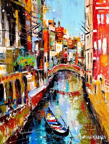 Venice street von Aliaksandra Tsesarskaya, Malerei kaufen auf Singulart