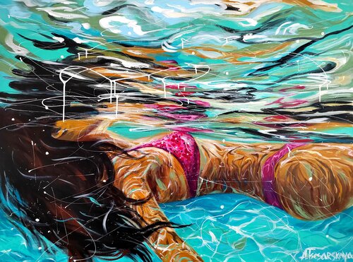 Summer vibes at the pool Aliaksandra Tsesarskaya
