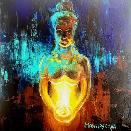 Calm of the soul par Aliaksandra Tsesarskaya, Peinture en vente sur Singulart