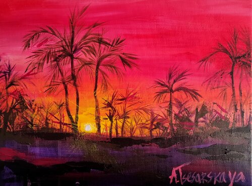 Sunset von Aliaksandra Tsesarskaya, Malerei kaufen auf Singulart