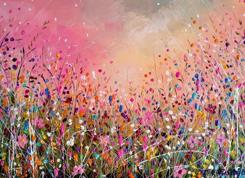 Wild flowers field - landscape Aliaksandra Tsesarskaya