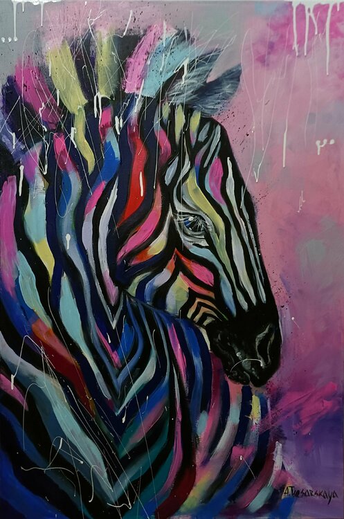 Wild zebra Aliaksandra Tsesarskaya