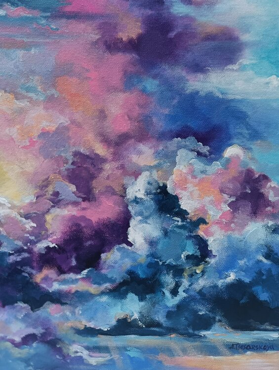 Violet sky Aliaksandra Tsesarskaya