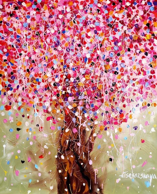 Blossom tree - Cherry blossom tree Aliaksandra Tsesarskaya