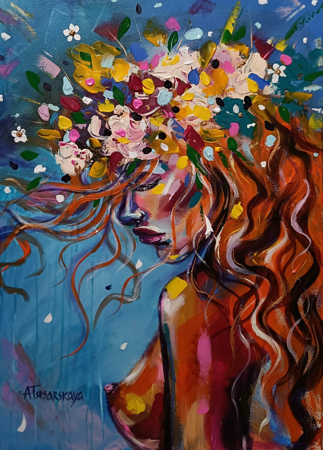 Soul of woman Aliaksandra Tsesarskaya Originalgemälde zu verkaufen