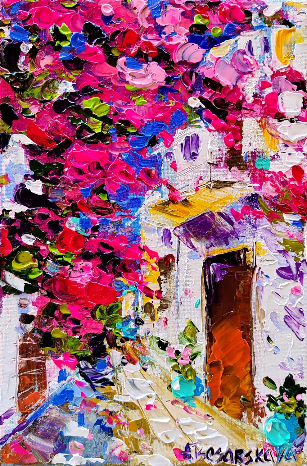 Street in Greece Aliaksandra Tsesarskaya