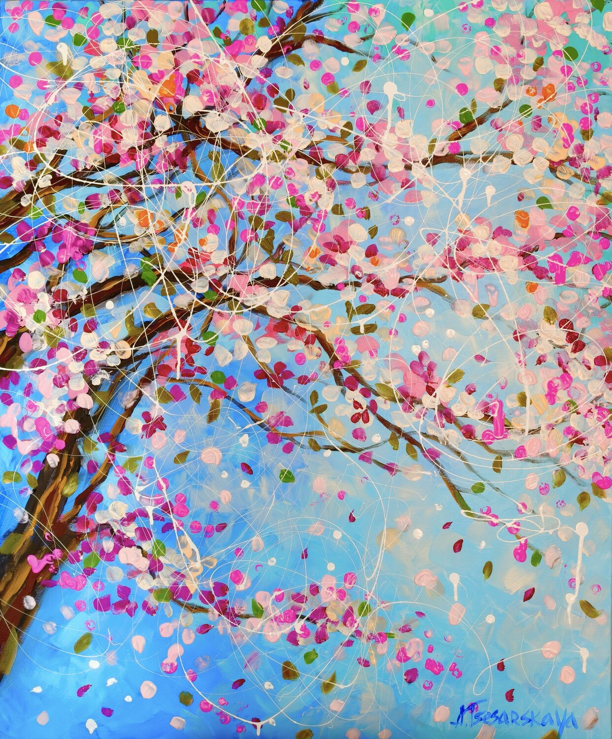 Cherry blossom - spring flowers tree Aliaksandra Tsesarskaya