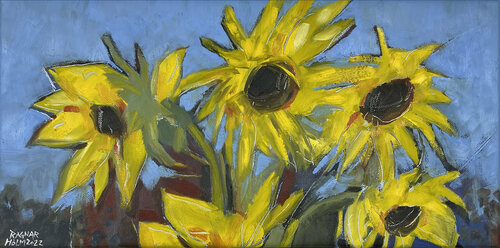 Sunflowers by Ragnar Hólm Ragnarsson, Painting for Sale on Singulart