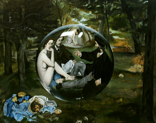 Dejeuner by enrique gonzález, Painting for Sale on Singulart