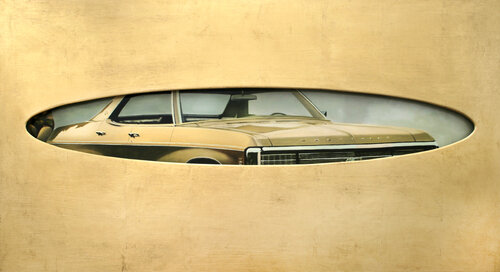 Girl car by enrique gonzález, Painting for Sale on Singulart