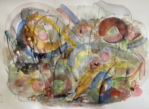 Gold Mine van Mary Morgan, Werk op papier te koop op Singulart