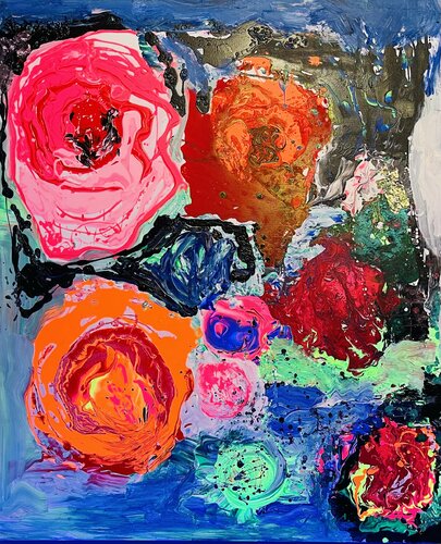 FLOWER BRIDGE van NICOLE JUTKA, Schilderij te koop op Singulart