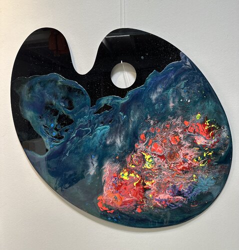 La palette de l’artiste - FLEURS DE MER von NICOLE JUTKA, Malerei kaufen auf Singulart