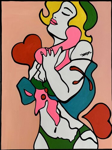Waiting for Love Call von Anouck Jourdaa, Malerei kaufen auf Singulart