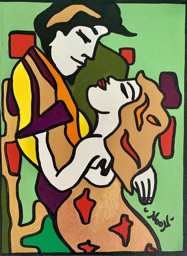 Two to Tango von Anouck Jourdaa, Malerei kaufen auf Singulart