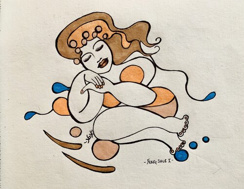 FENG SHUI I par Anouck Jourdaa, Dessin en vente sur Singulart