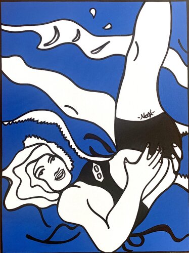 Yoga Stand de Anouck Jourdaa, Pintura a la venta en Singulart