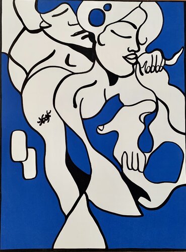 Naughty Nap di Anouck Jourdaa, Pittura in vendita su Singulart