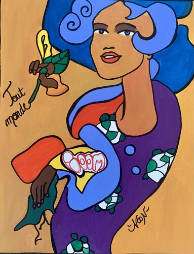 Tout-Monde van Anouck Jourdaa, Schilderij te koop op Singulart