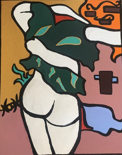 Wine Down van Anouck Jourdaa, Schilderij te koop op Singulart