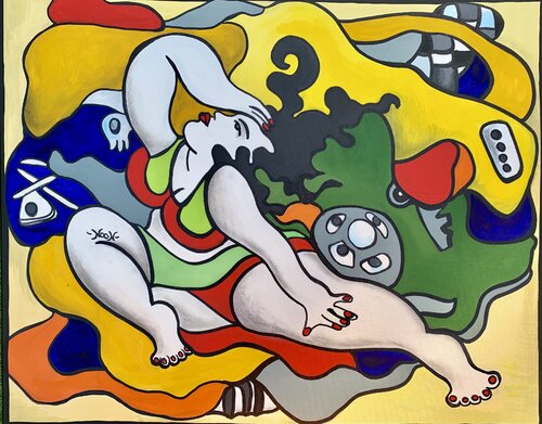 Mechanical Woman von Anouck Jourdaa, Malerei kaufen auf Singulart