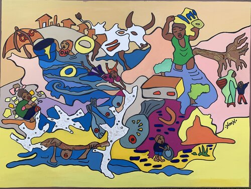 Climate Refugees von Anouck Jourdaa, Malerei kaufen auf Singulart