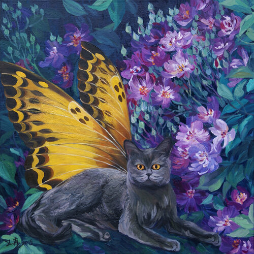 The Joy Of Flora 1 van Li Tellenbach-Guo, Schilderij te koop op Singulart