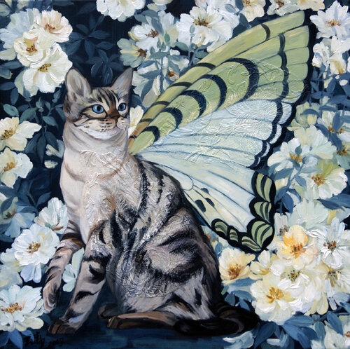 The Joy Of Flora 2 par Li Tellenbach-Guo, Peinture en vente sur Singulart