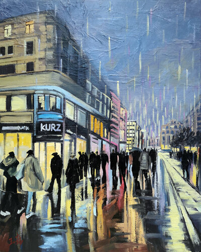 Dance In The Lights And Shadows 1 par Li Tellenbach-Guo, Peinture en vente sur Singulart