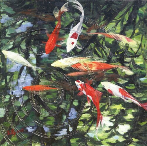The Shape Of The Water 2 par Li Tellenbach-Guo, Peinture en vente sur Singulart