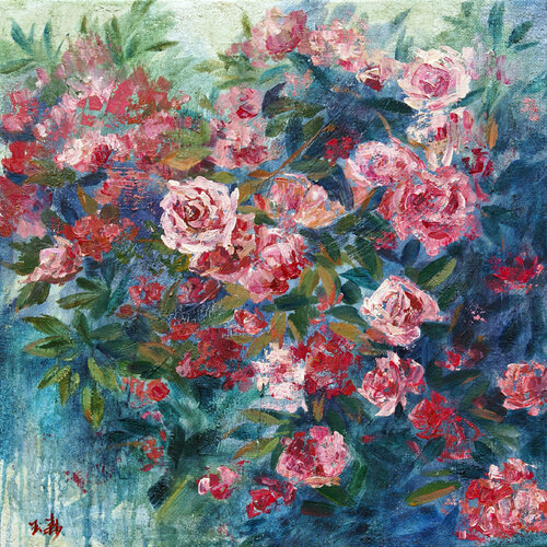 The Rose Nostalgia par Li Tellenbach-Guo, Peinture en vente sur Singulart