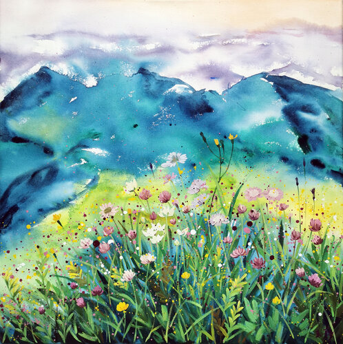 Alps Summer par Li Tellenbach-Guo, Peinture en vente sur Singulart