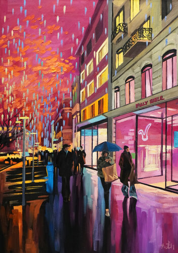 New Zurich di Li Tellenbach-Guo, Pittura in vendita su Singulart