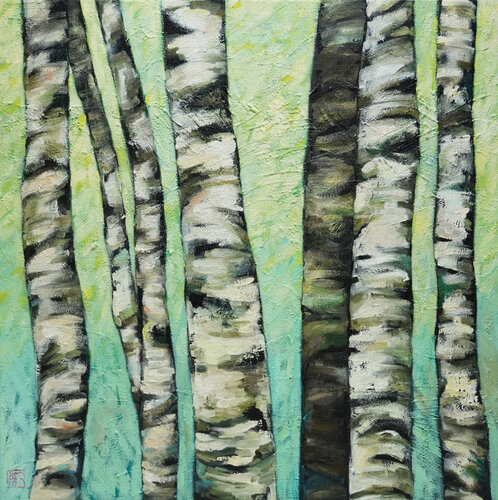 Spring Birch Trees Li Tellenbach-Guo