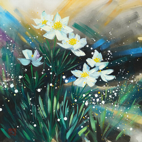 Choose To Bloom 2 by Li Tellenbach-Guo, 絵画 for Sale on Singulart