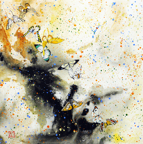 From Darkness To Light 2 par Li Tellenbach-Guo, Peinture en vente sur Singulart