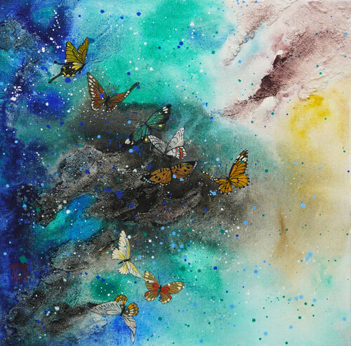 Beyond Everything We Know 2 van Li Tellenbach-Guo, Schilderij te koop op Singulart