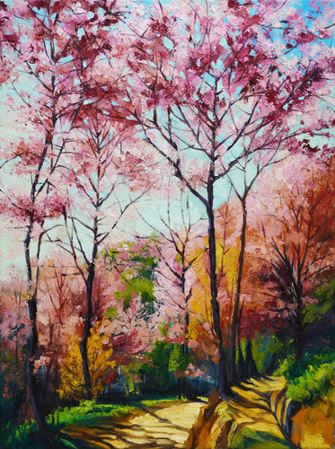 Half Way To Heaven par Li Tellenbach-Guo, Peinture en vente sur Singulart