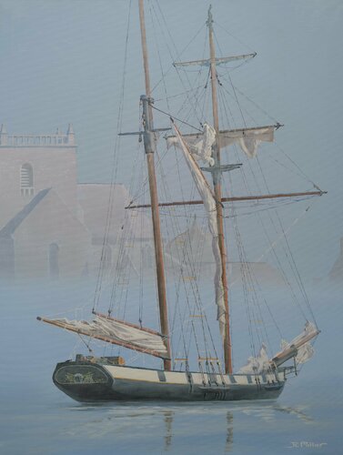La brume se déchire par Jean-Claude Pallier, Peinture en vente sur Singulart